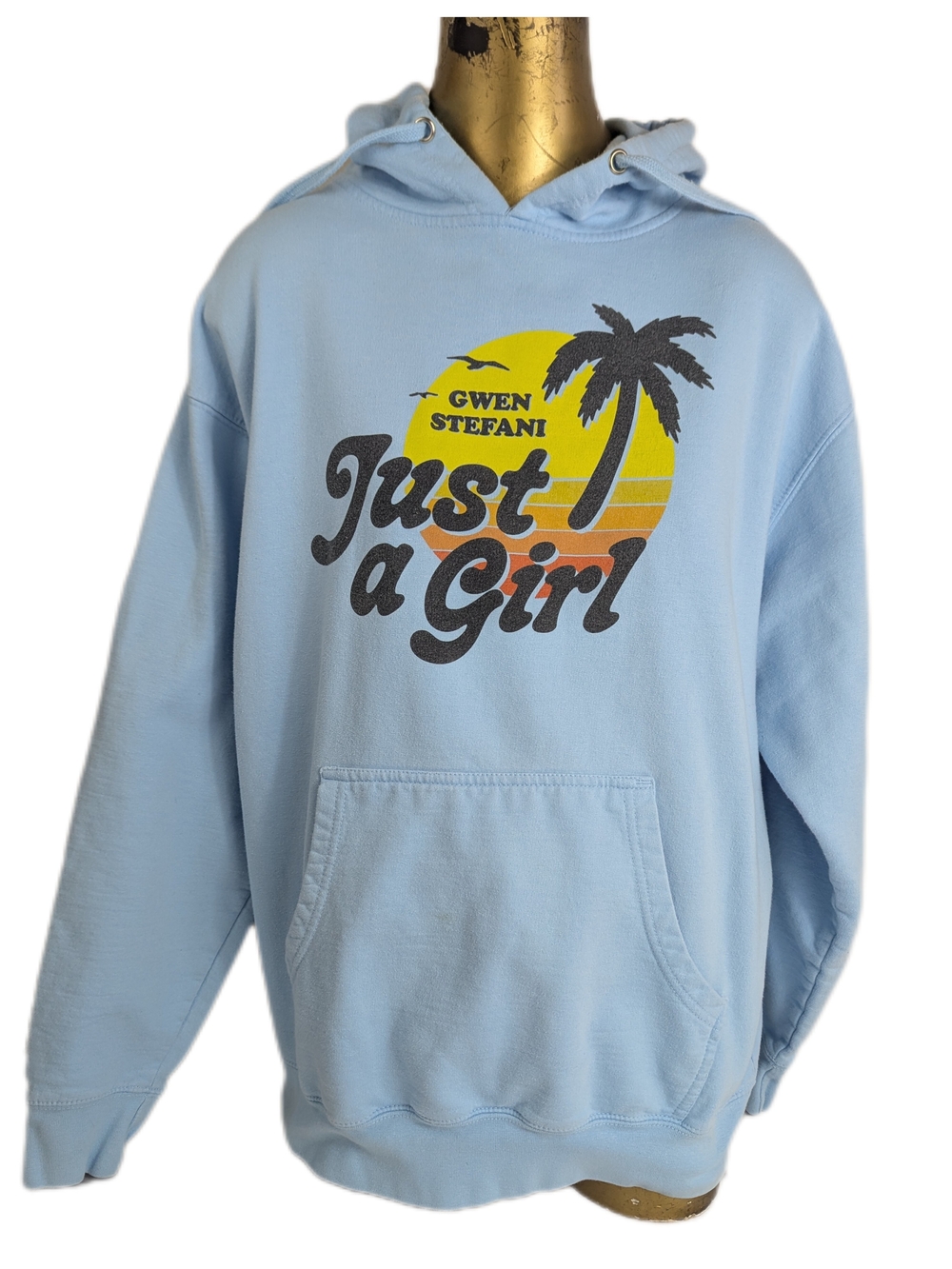 Gwen Stefani Las Vegas Residency Concert Just a Girl Baby Blue Hoodie Large